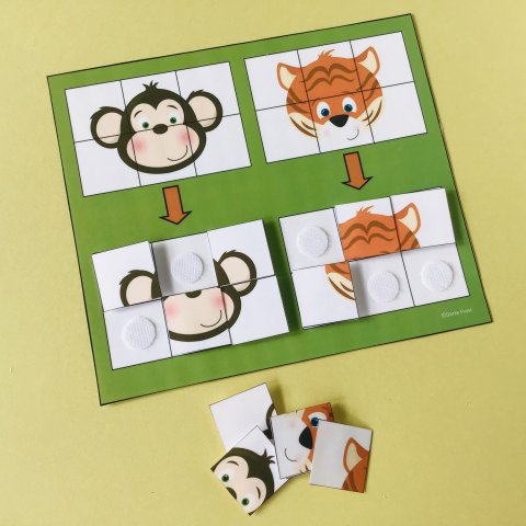 Abe og tiger hoveder