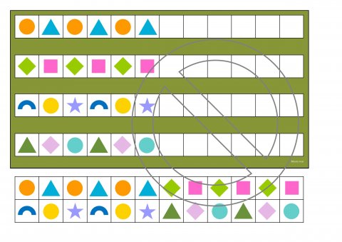 Geometriske figurer A3 format
