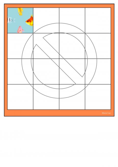 Fisk m ensfarvet baggrund