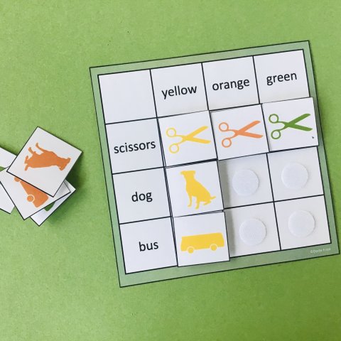 Dbl entrance words colors