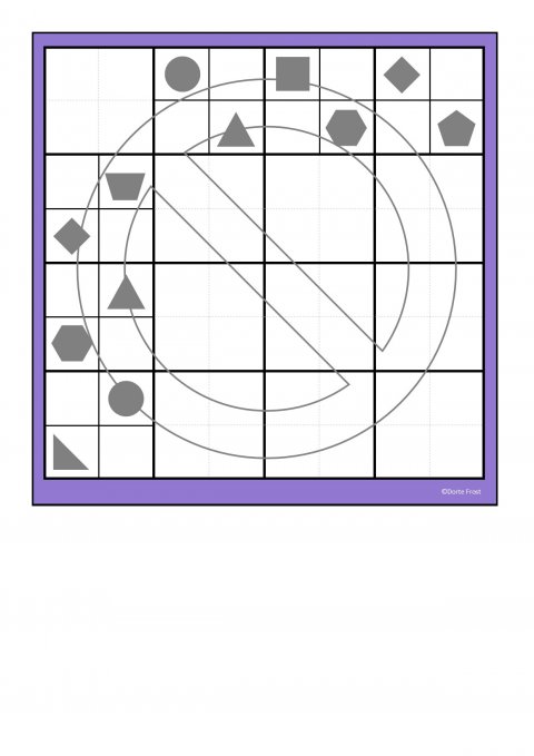 Geometriske figurer silhouet