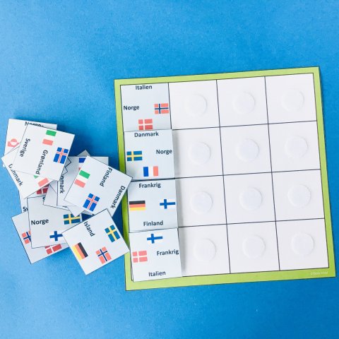 Flag og landenes navne