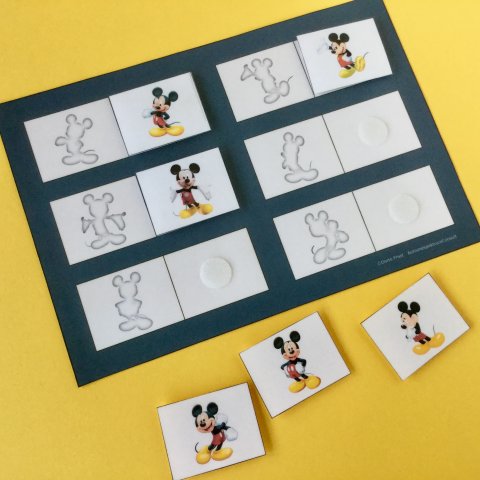 Skygger til farver mickey og Co