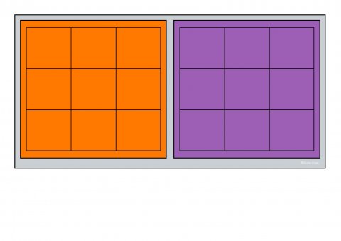 Sortering orange lilla