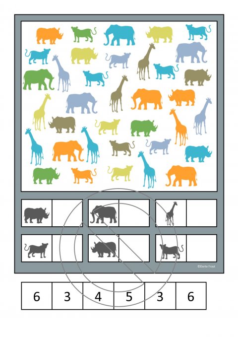 Vilde dyr med skygge